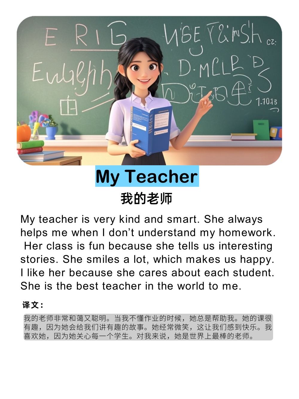 My Teacher 我的老师