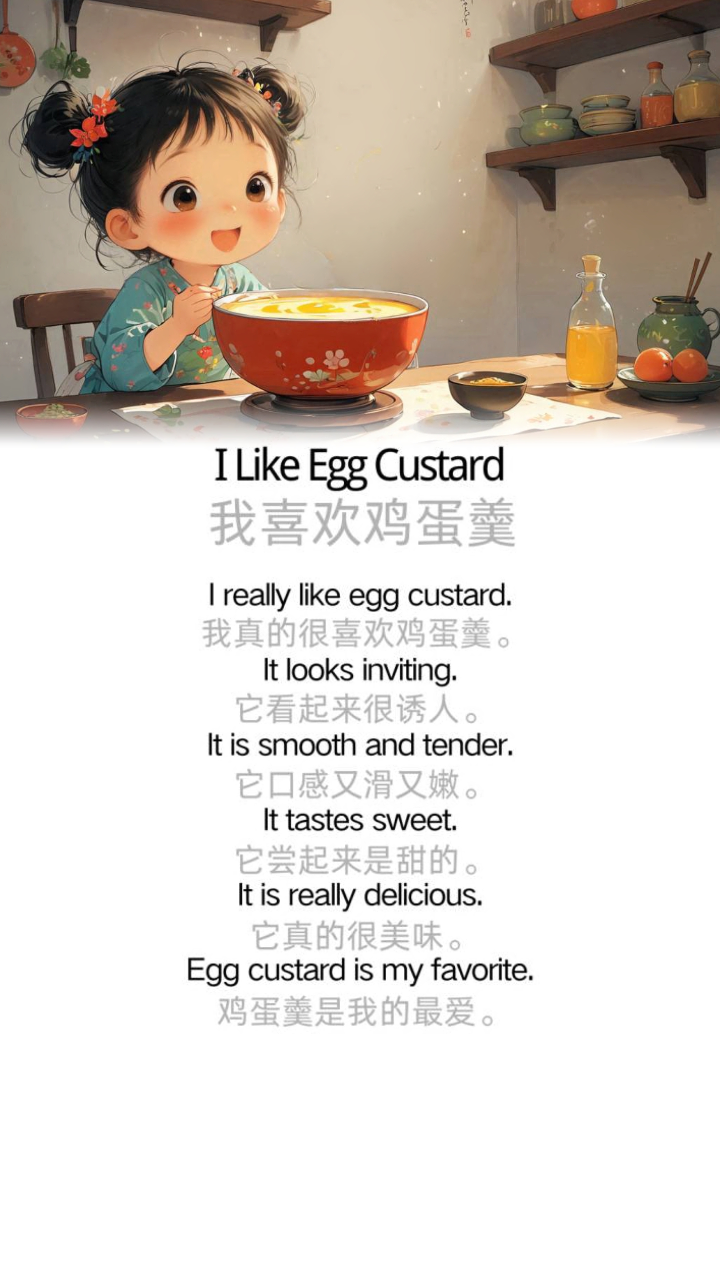I Like Egg Custard 我喜欢鸡蛋羹