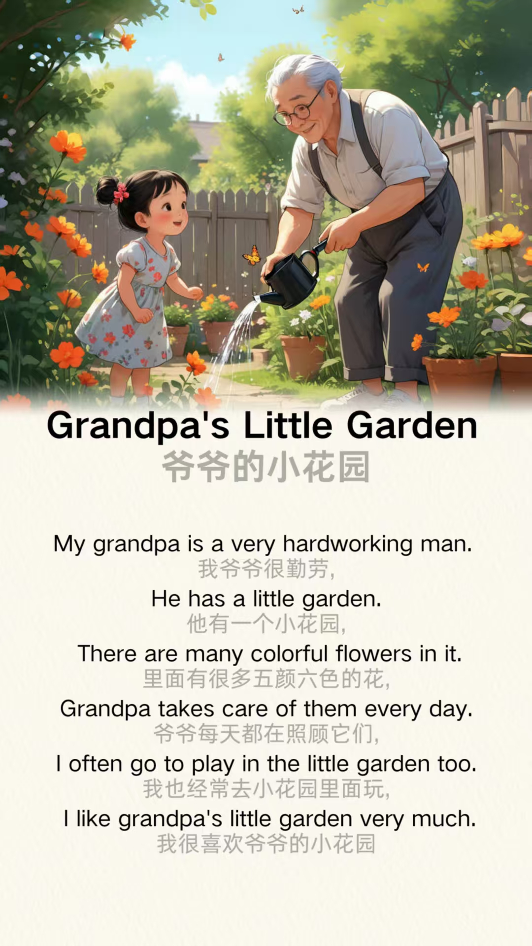 Grandpa’s Little Garden 爷爷的小花园