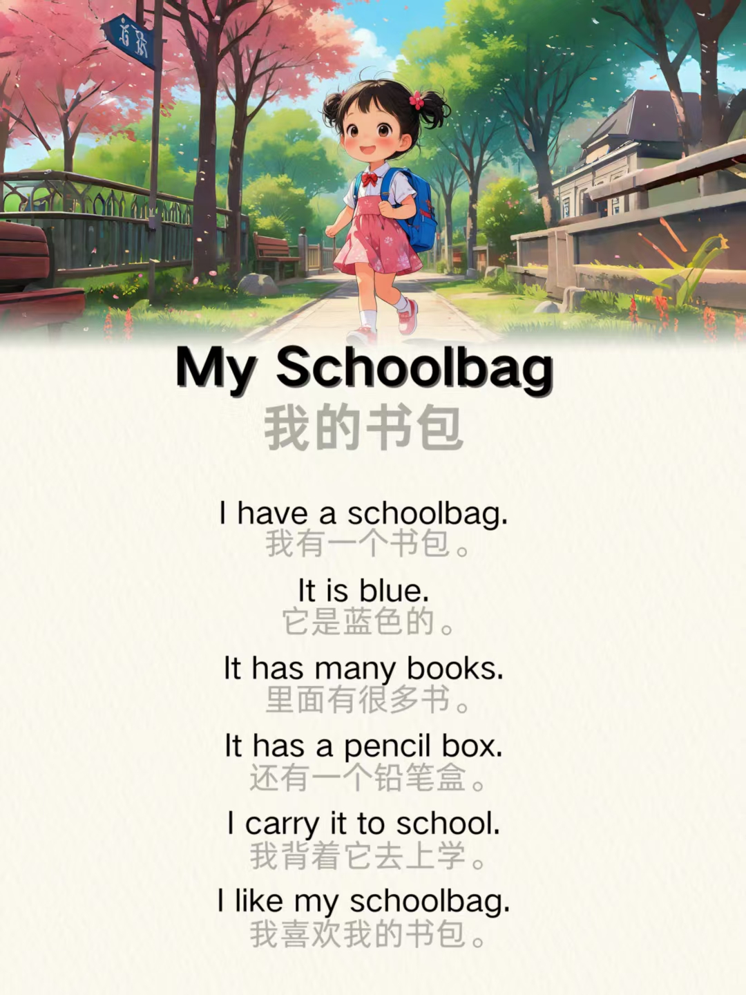 My Schoolbag 我的书包