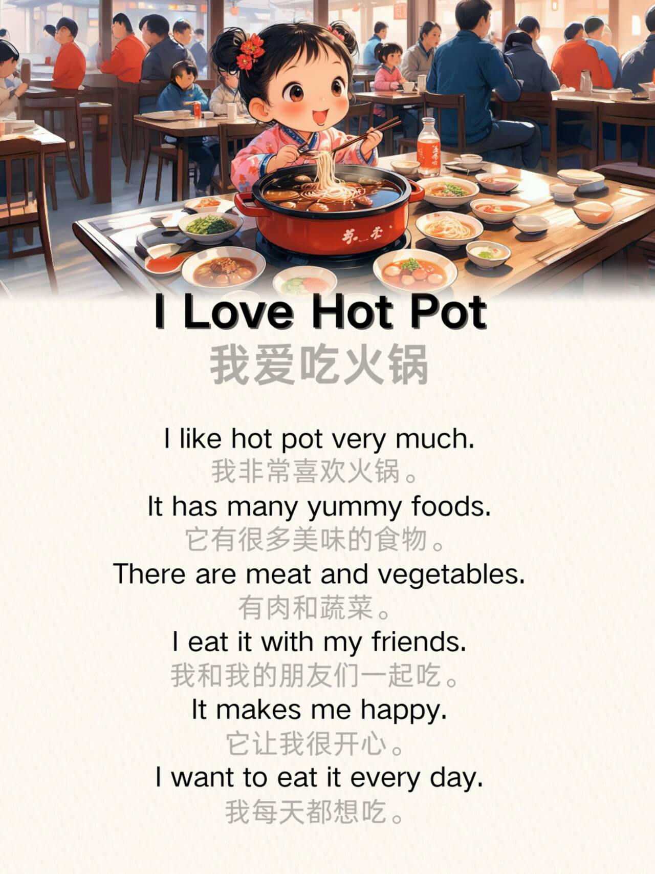 I Love Hot Pot 我爱吃火锅