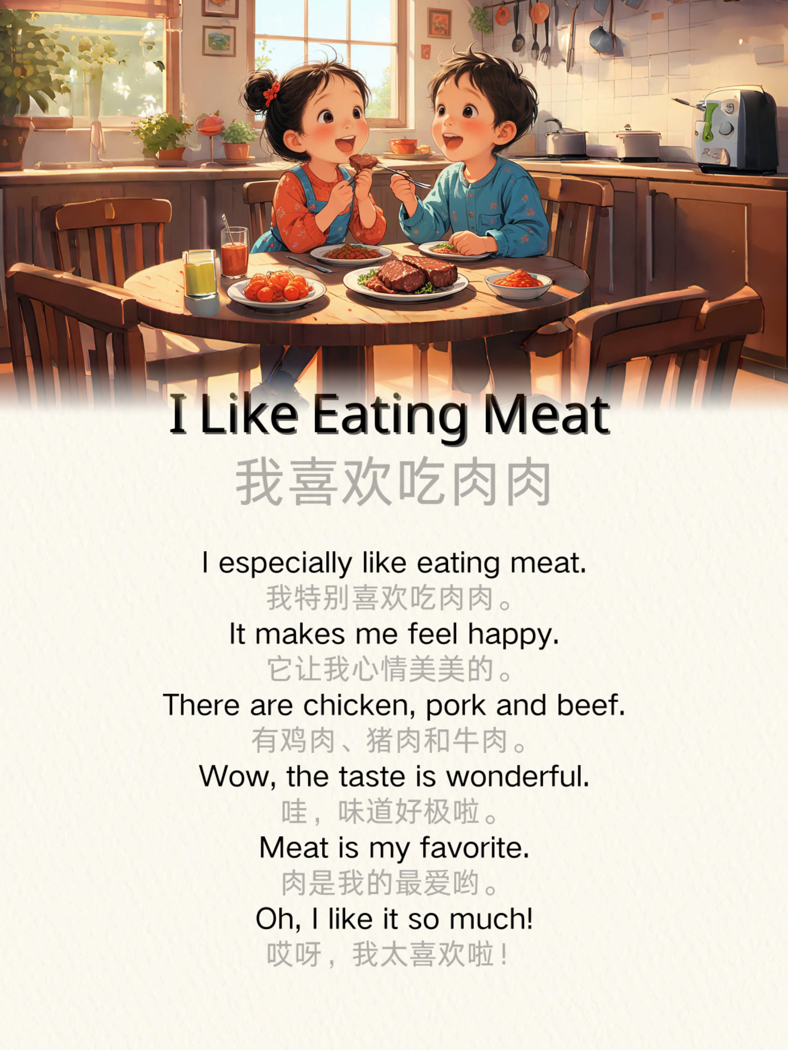 I Like Eating Meat 我喜欢吃肉肉