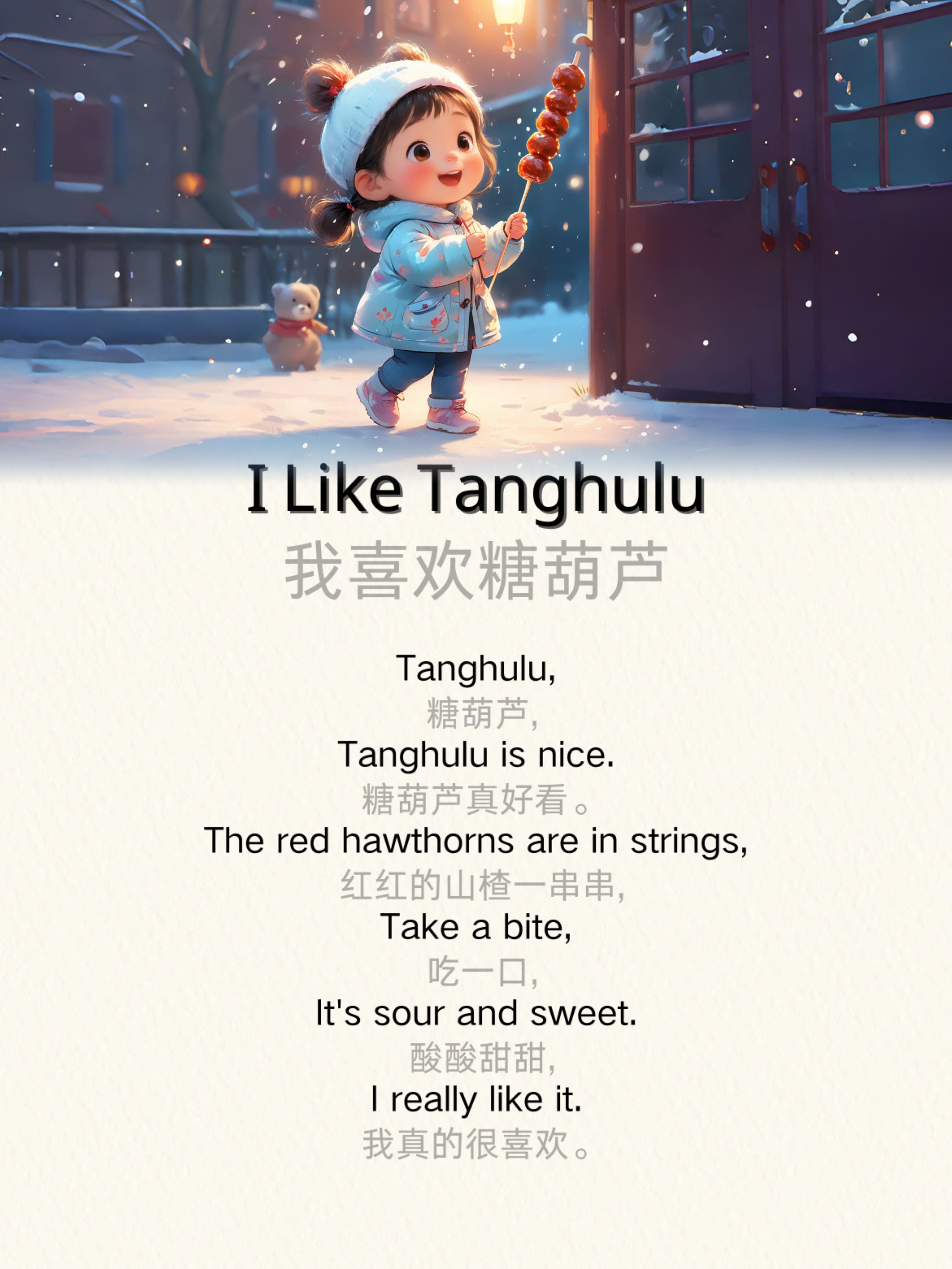 I Like Tanghulu 我喜欢糖葫芦