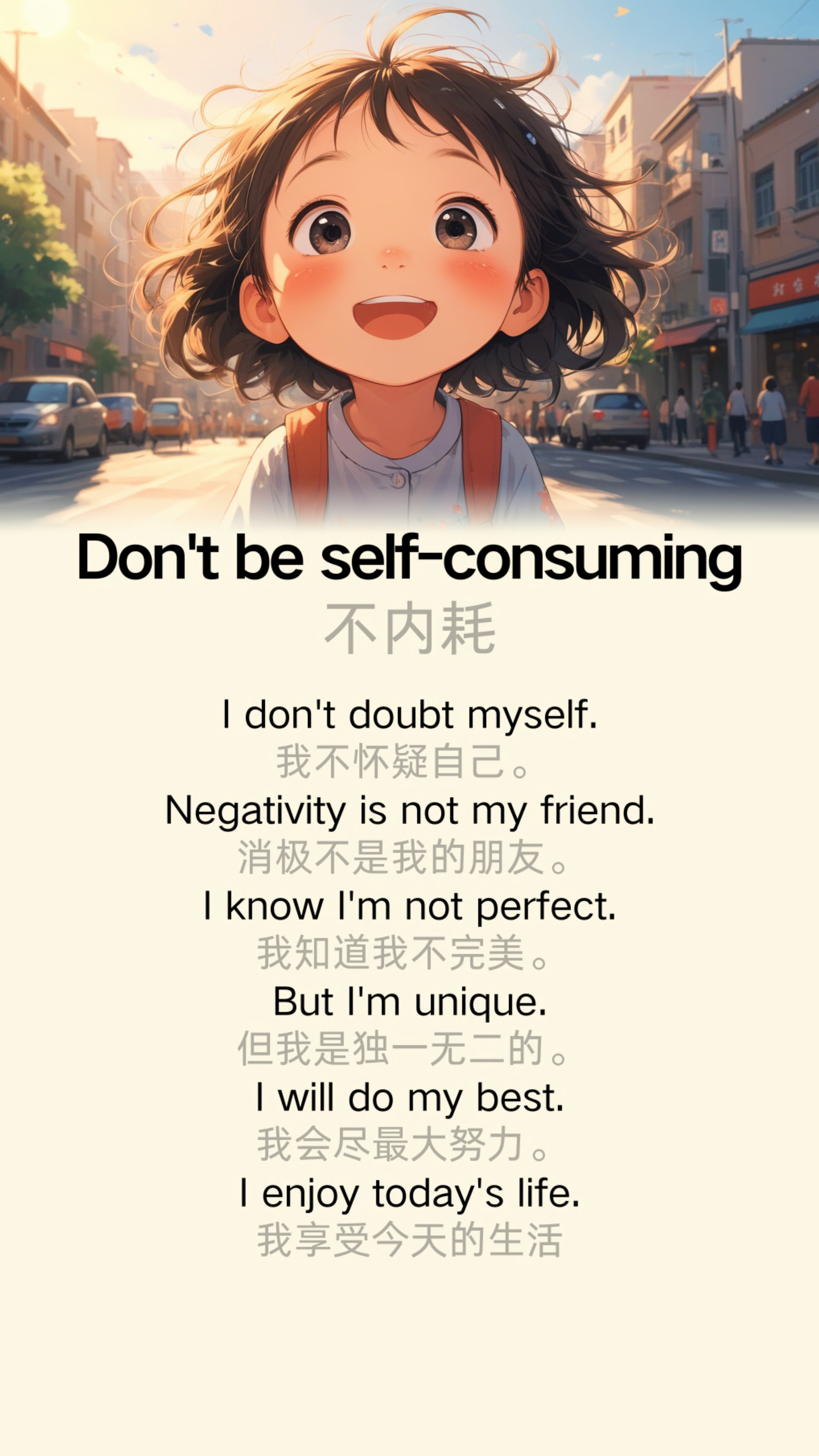 Don’t be self-consuming 不内耗