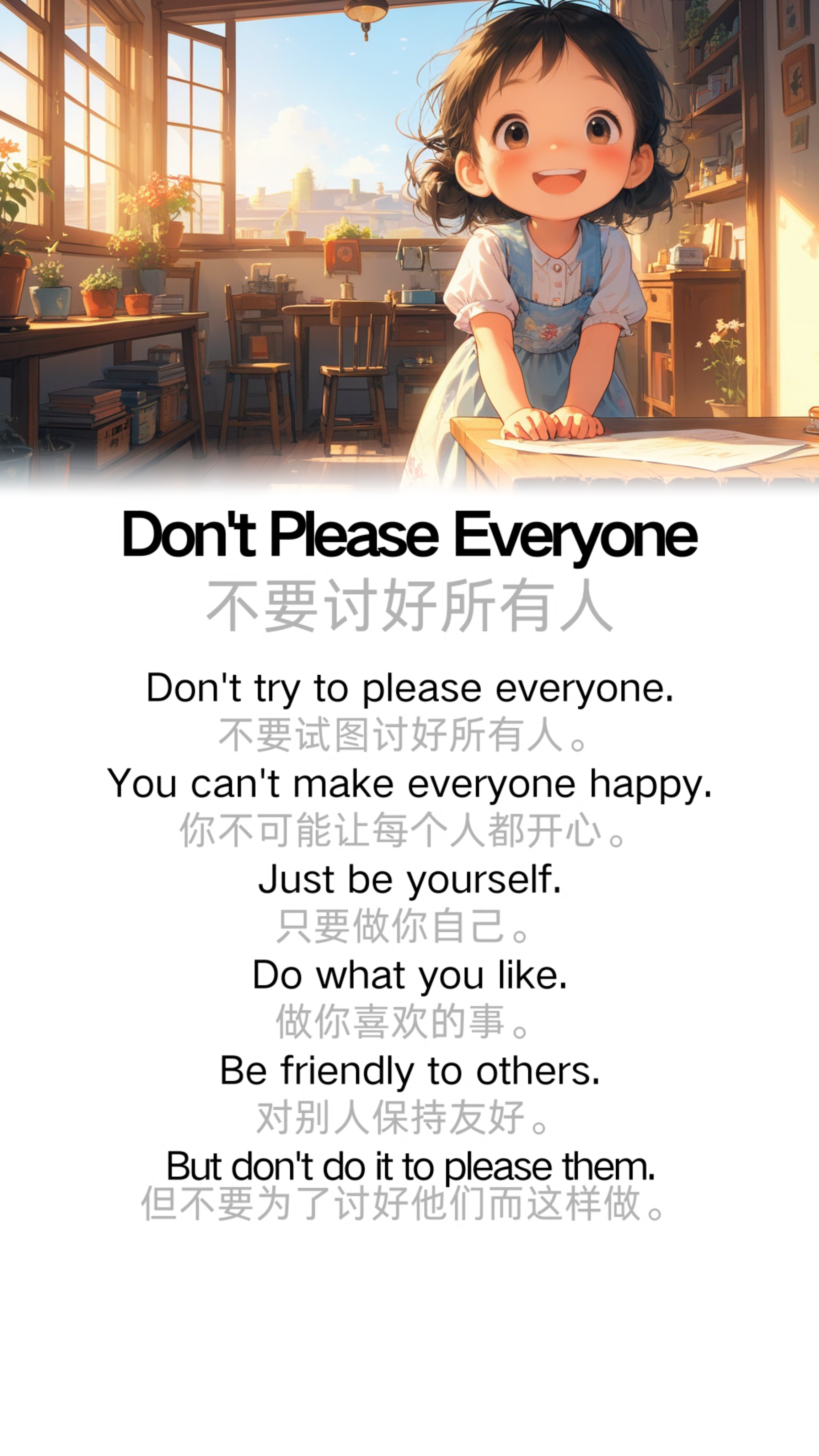 Don’t Please Everyone  不要讨好所有人